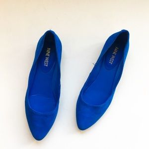 Nine West blue flats